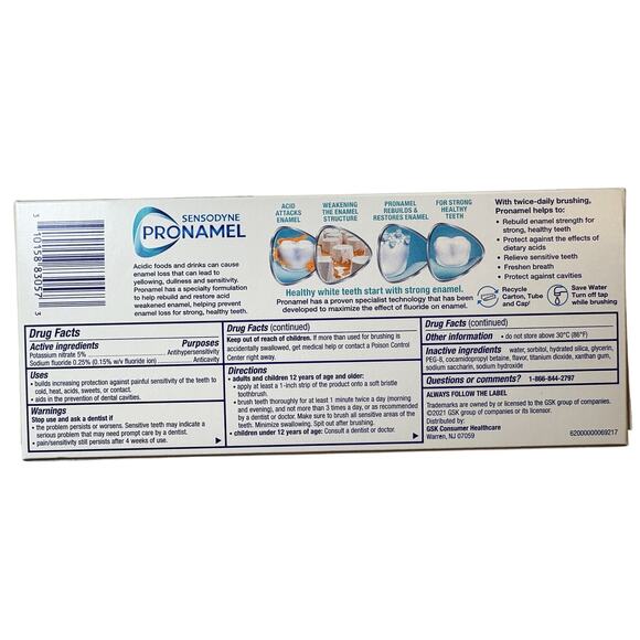 Sensodyne Pronamel Whitening Twin Pack: Alpine Breeze Toothpaste (4.0 oz) vn - Picture 2 of 2